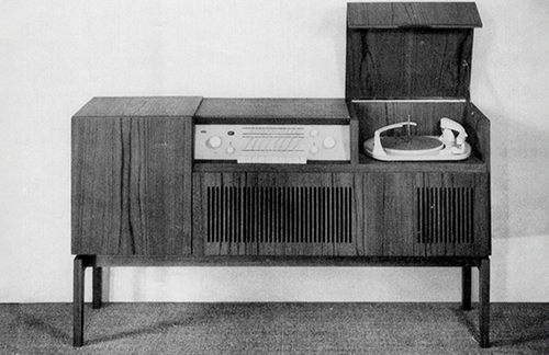 Braun HM 6 Musikschrank, RC 62, 1957, designed by Herbert Hirche