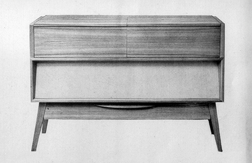 Braun MM 1 Musikschrank, RC 60, 1956, designed by Werkstätten Thun