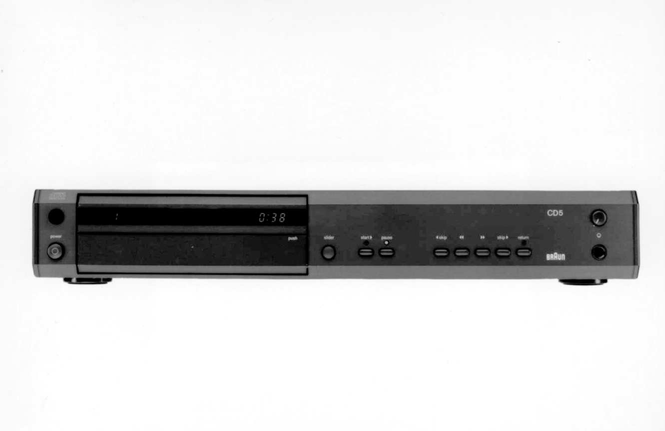 Braun CD 5, 1988, designed by Peter Hartwein