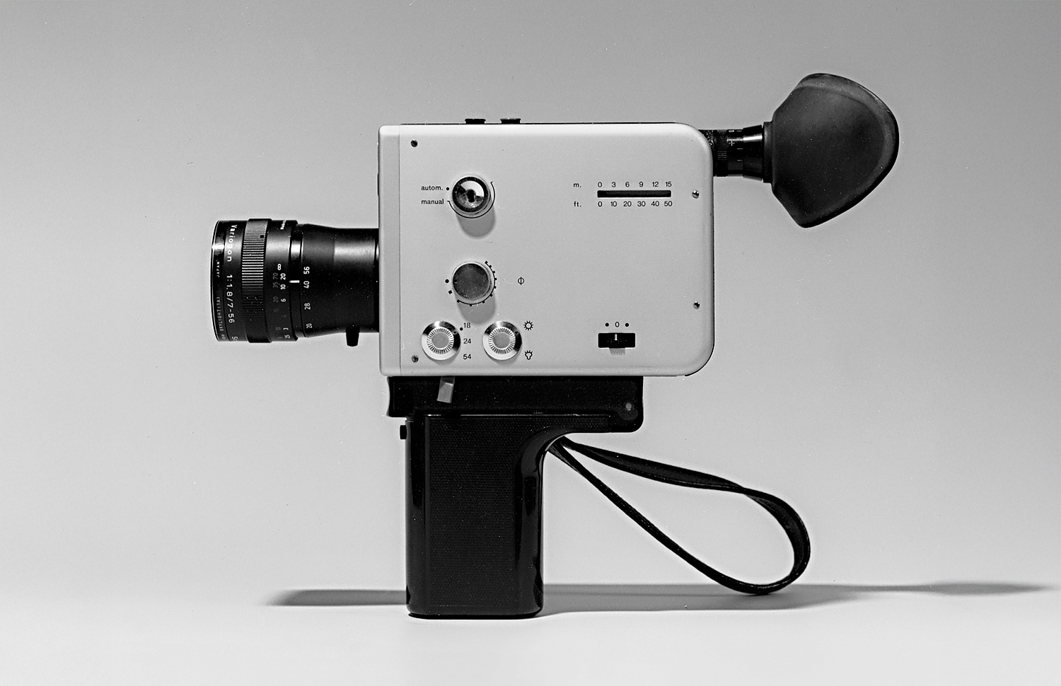Braun Nizo S 56 Variogon 1,8/7–56 mm, 1968, designed by Robert Oberheim