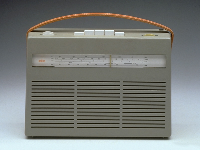 Braun transistor 2 Kofferempfänger, 1958, designed by Dieter Rams