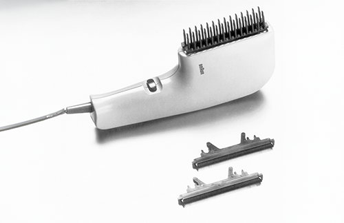 Braun EPK 1 Swing-hair Entwirrungskamm purr, 1974, designed by Jürgen Greubel