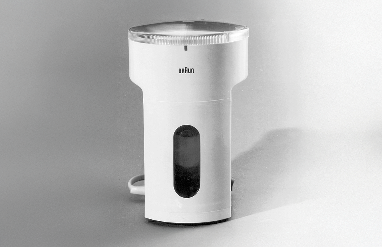 Braun KMM 2 Schlagwerk-Kaffeemühle, 1969, designed by Dieter Rams