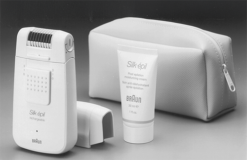 Braun silk-epil duo, 1992, designed by Serge Brun