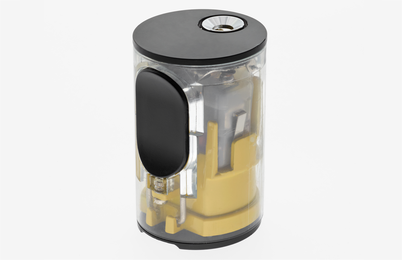Braun TFG 1 permanent Tischfeuerzeug, transparent, 1966, designed by Reinhold Weiss