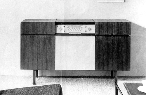Braun HM 3 Musikschrank, RC 61, 1956, designed by Herbert Hirche