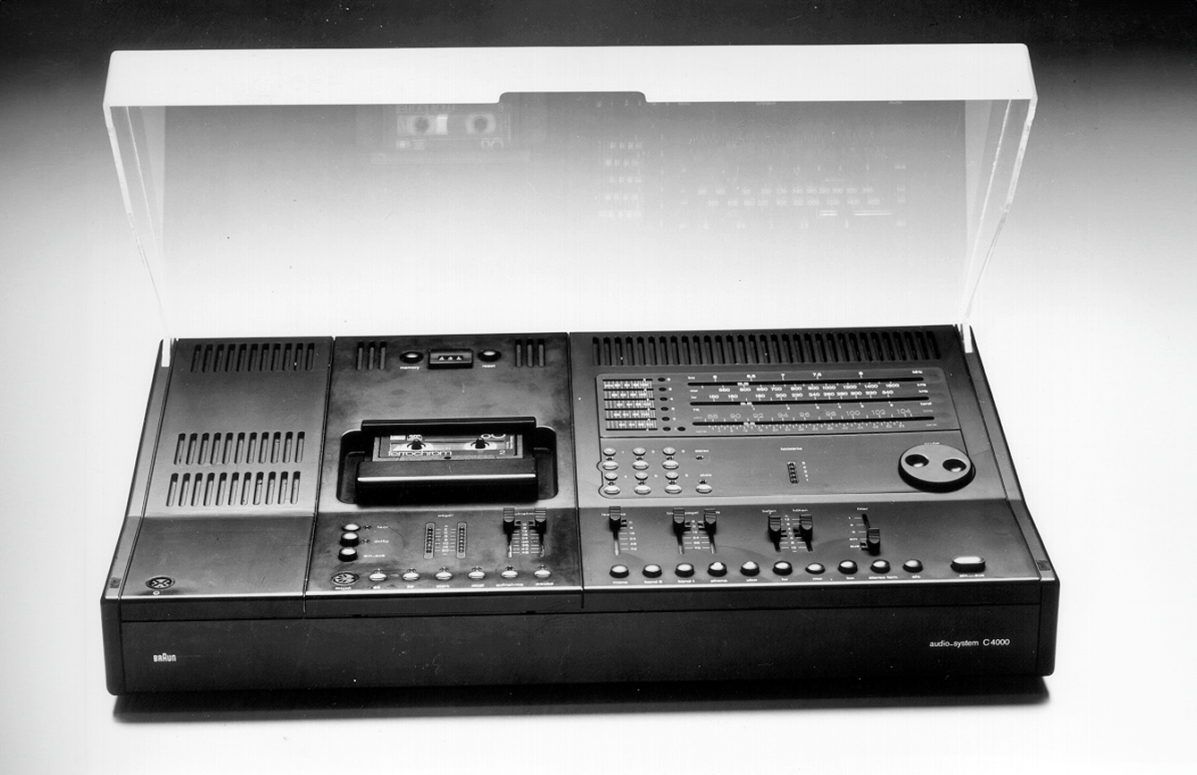 Braun PC 4000 audio system, 1977, designed by Dieter Rams