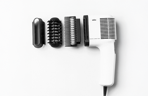 Braun SDE 850 / 850-3 Hairstyling-Set Protector, 1978, designed by Reinhold Weiss / Jürgen Greubel