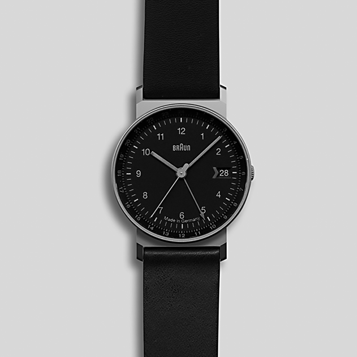 Braun AW 24 quartz schwarz / blau, 2003, designed by Peter Hartwein