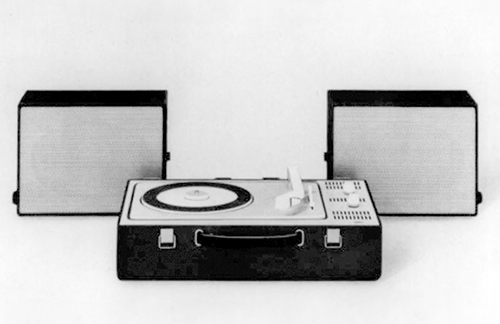 Braun PCV 4 Stereo-Verstärker-Phonokoffer, 1957, designed by Dieter Rams