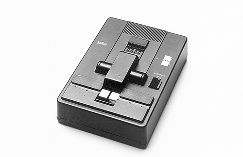 Braun FK 4 Filmklebepresse, 1977, designed by Peter Schneider