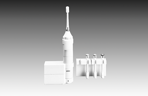 Braun d 31 dentaltimer Zahnbürste, 1987, designed by Peter Hartwein