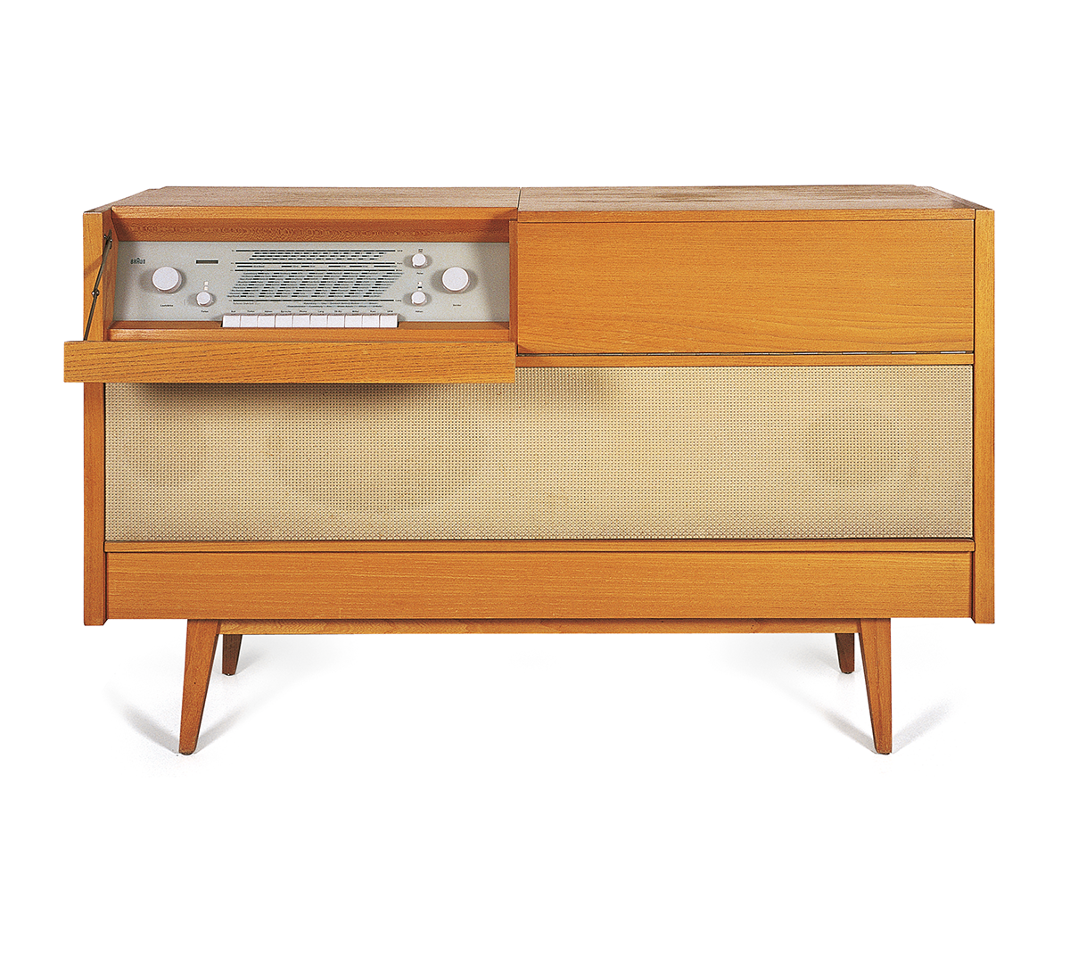 Braun MM 41 Stereo-Musikschrank, RC 82A, 1961, designed by Werkstätten Thun