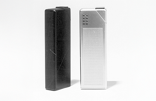 Braun contour Taschenfeuerzeug, schwarz, matt, 1977, designed by gugelot institut