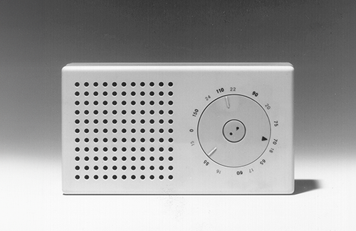 Braun T 3  Taschenempfänger, 1958, designed by Dieter Rams/HfG Ulm