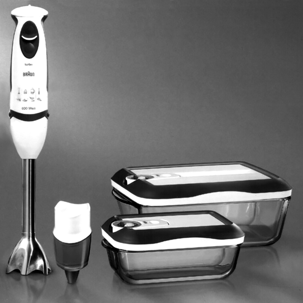 Braun MR 300 / CA Stabmixer compact, 1987, designed by Ludwig Littmann