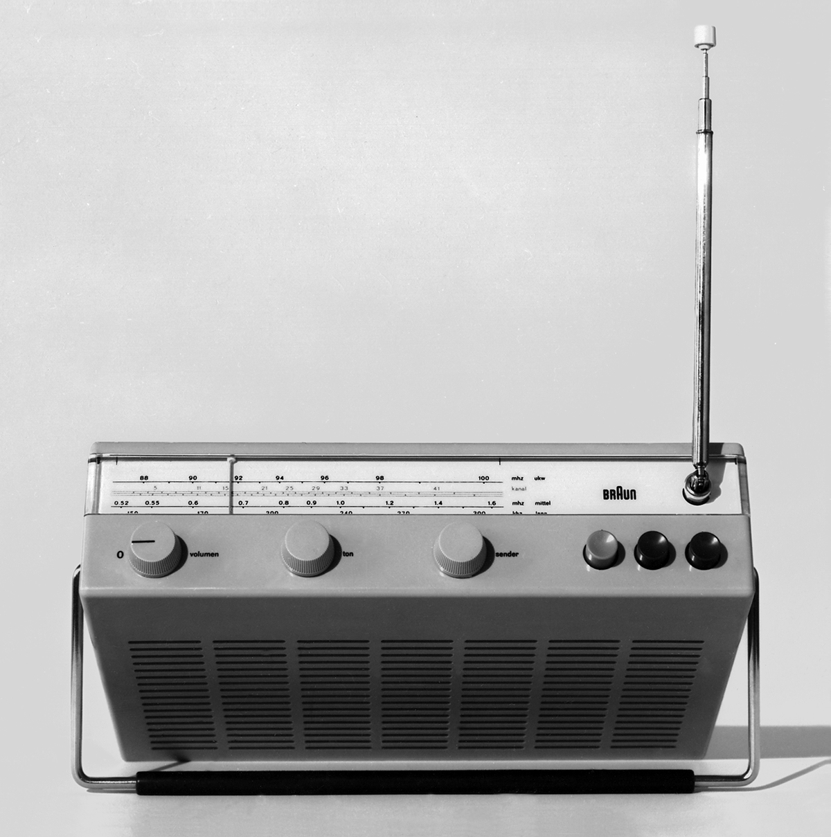 Braun T 521 Kofferempfänger, 1962, designed by Dieter Rams