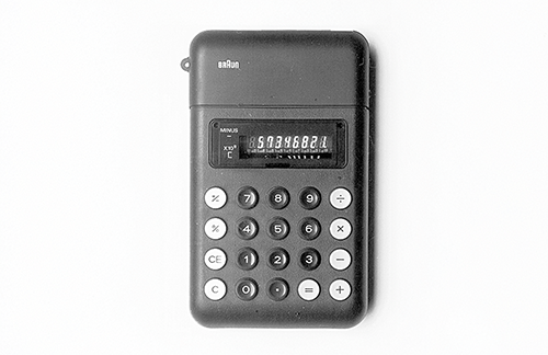 Braun ET 11 control, 1975, designed by Dieter Rams / Dietrich Lubs