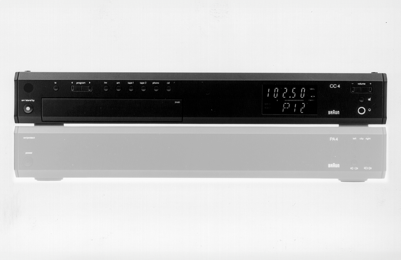 Braun CC 4/2 Empfänger / Vorverstärker, 1989, designed by Peter Hartwein