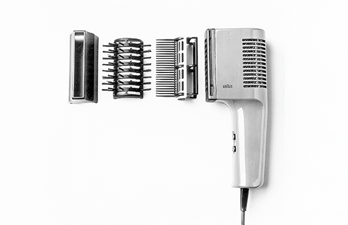Braun HLD 5 / 50 / 51 Hairstyling-Set, 1972, designed by Jürgen Greubel