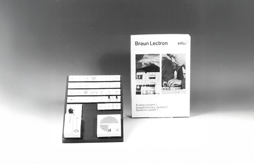 Braun Grund- und Ausbausystem 1, 1967, designed by Dieter Rams / Jürgen Greubel