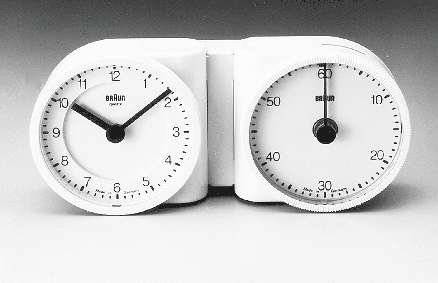 Braun KTC / KC Kombination Quarzuhr und Kurzzeitmesser, 1988, designed by Dieter Lubs