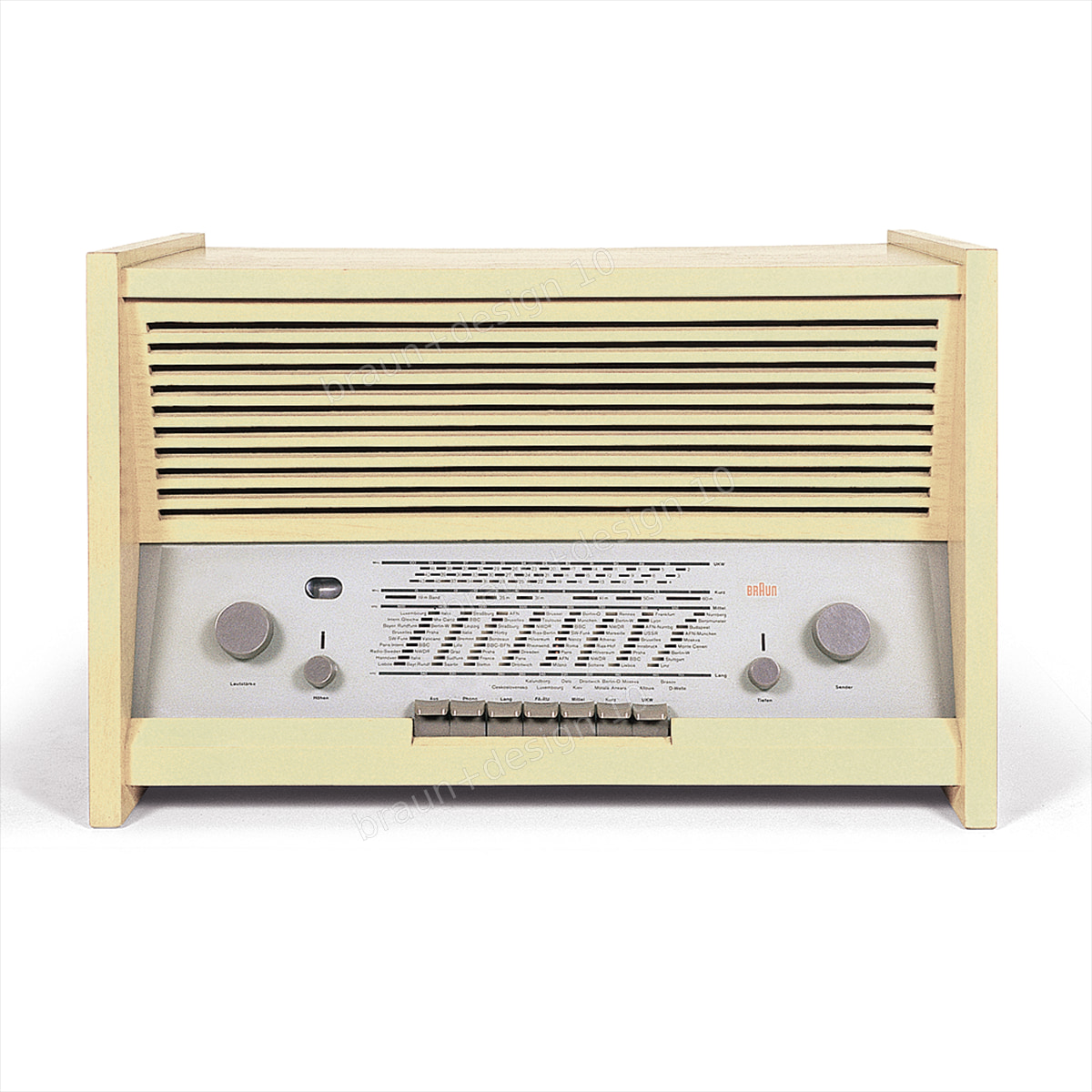 Braun G 11 Stereo-Tischsuper, RC 81 B, 1959, designed by Hans Gugelot