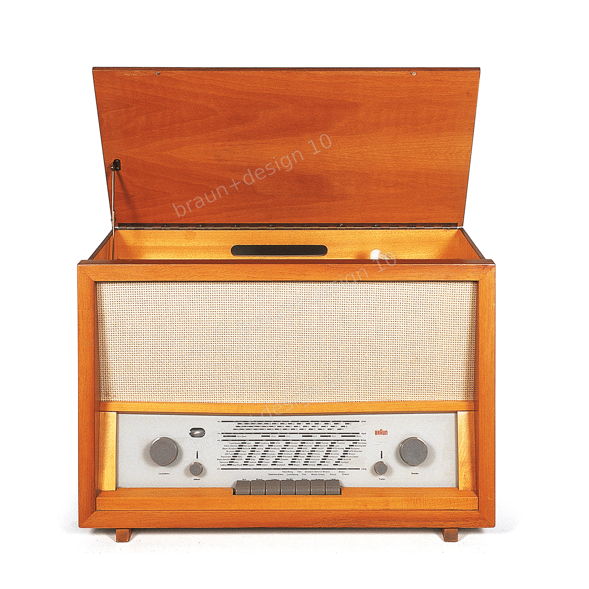 Braun PK 1 Radio-Phono-Kombination, RC 60, 1956, designed by Werkstätten Thun