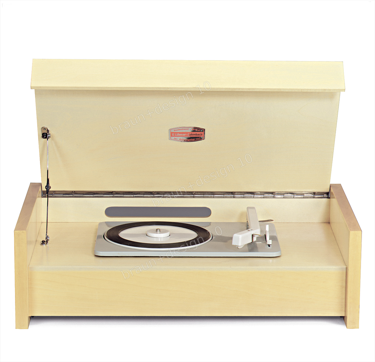 Braun G 12 Plattenspieler, 1955, designed by Hans Gugelot