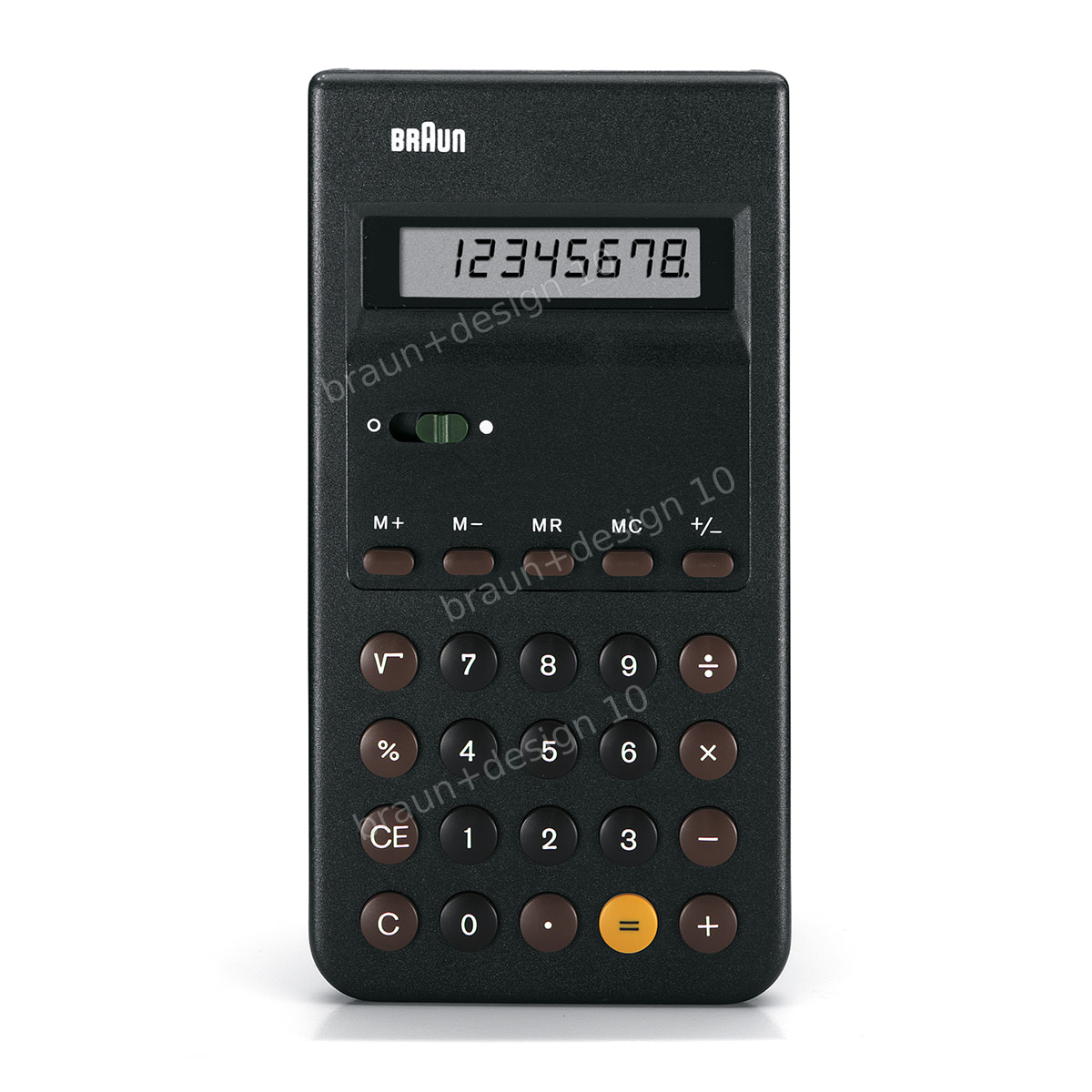 Braun ET 44 control LCD, 1978, designed by Dieter Rams / Dietrich Lubs