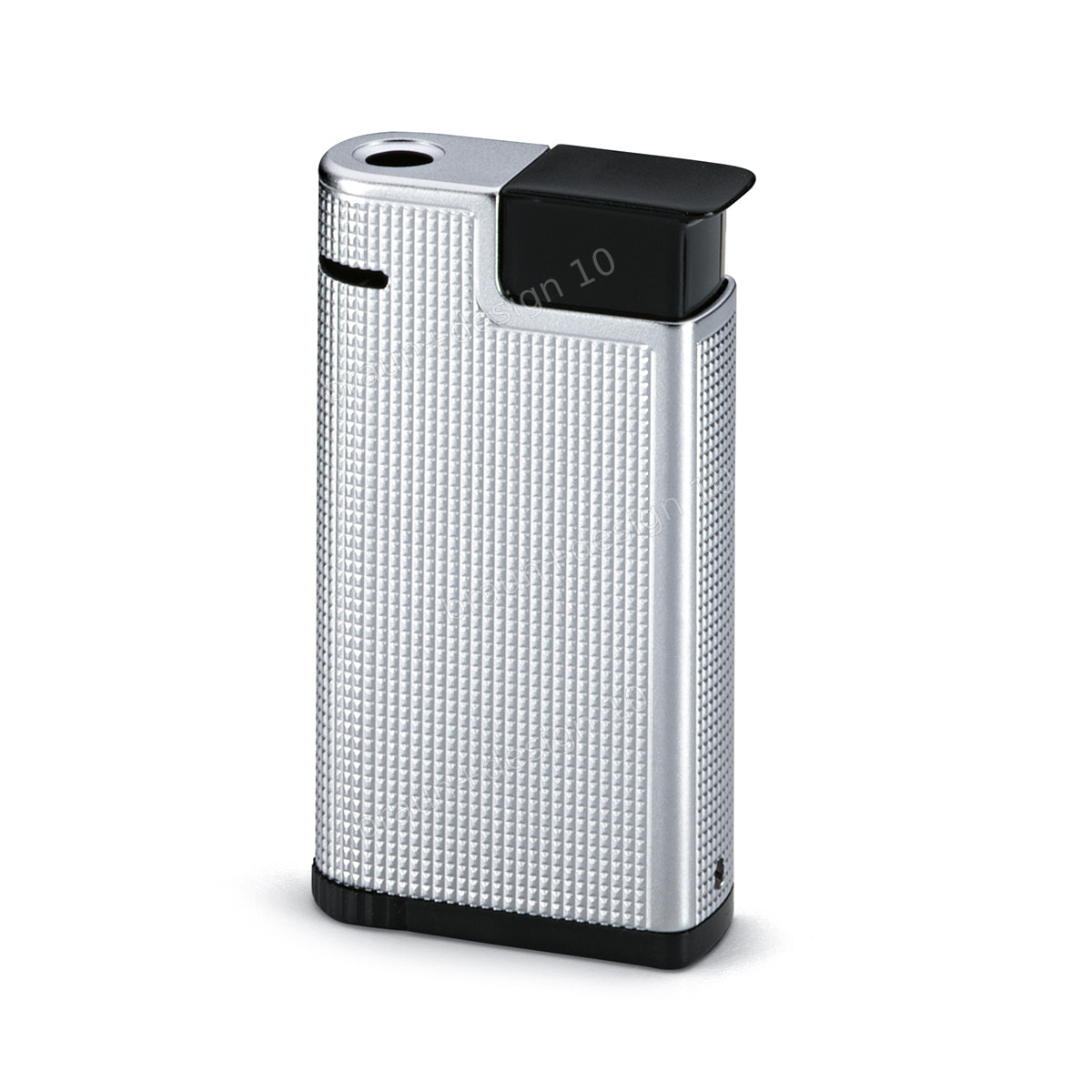 Braun centric Taschenfeuerzeug, silber, 1974, designed by Jürgen Greubel