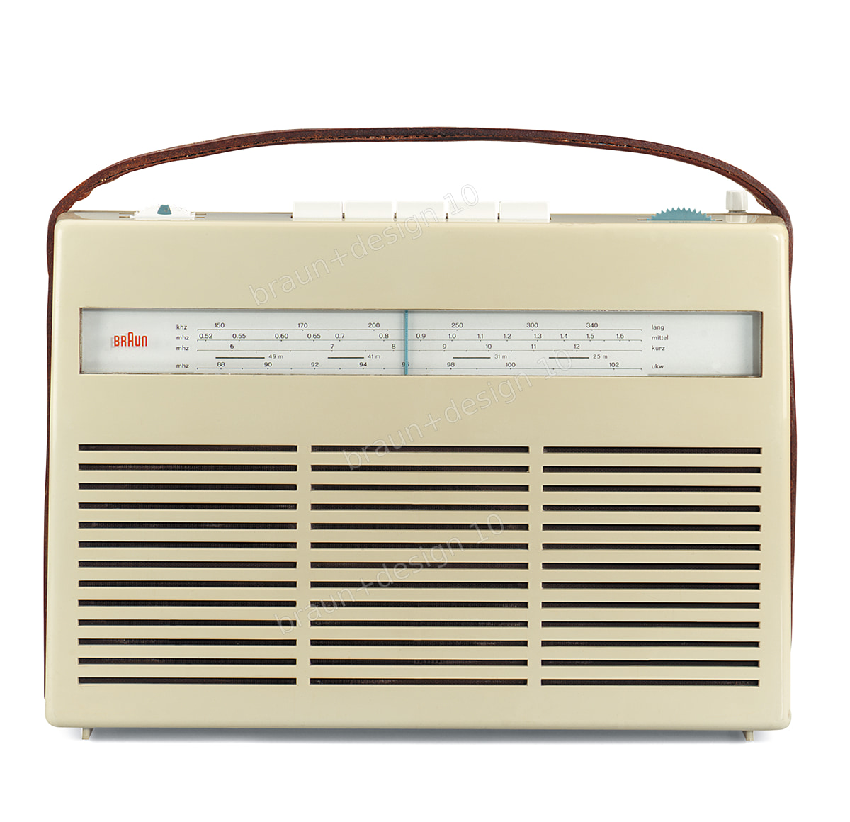 Braun T 220 Kofferempfänger, 1961, designed by Dieter Rams