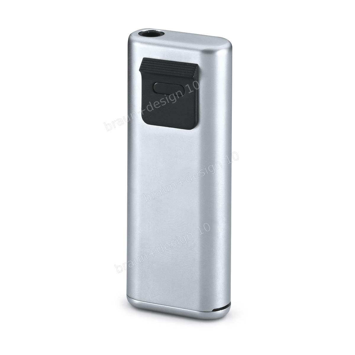 Braun dymatic Taschenfeuerzeug, chrom, glänzend, 1980, designed by Dieter Rams