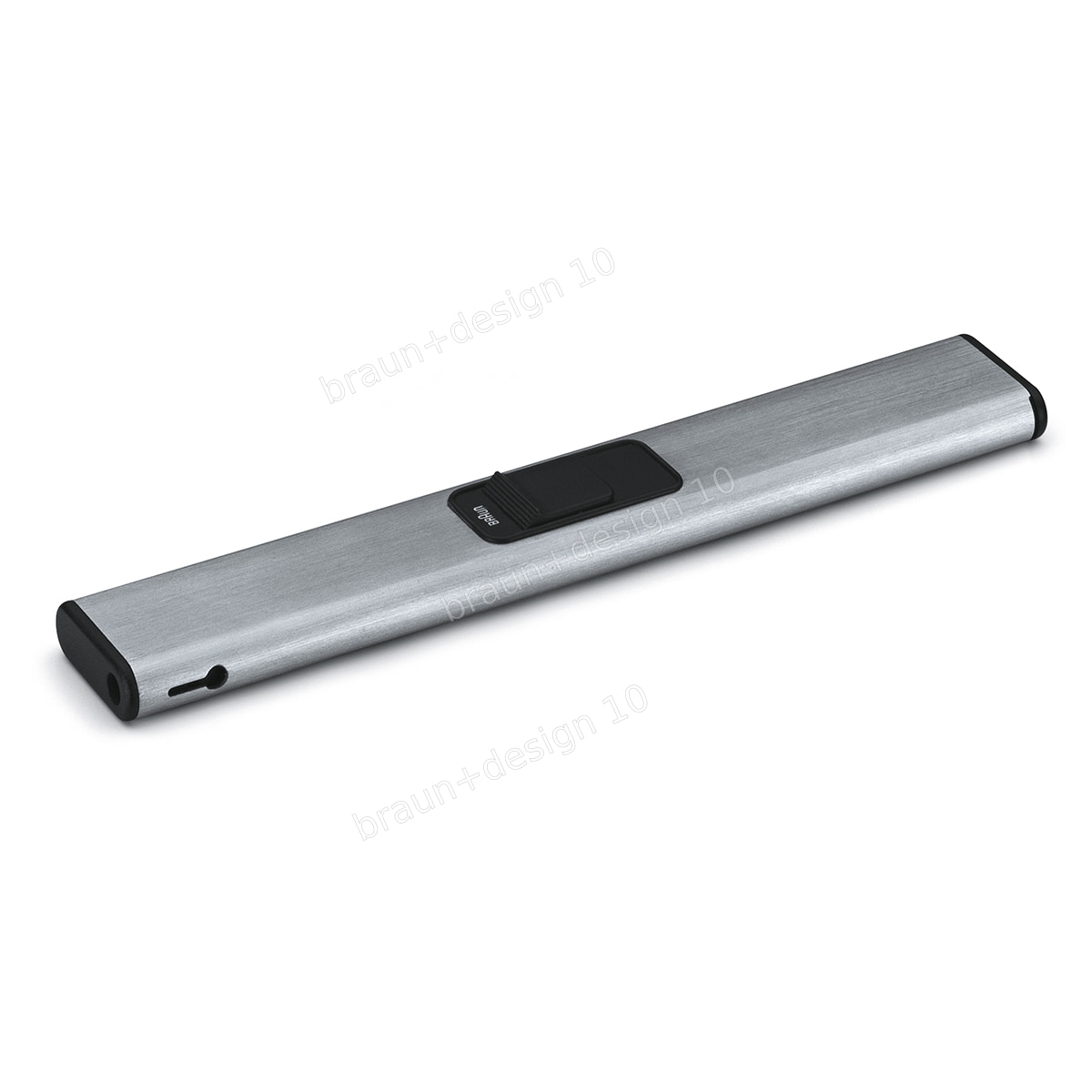 Braun variabel Stabfeuerzeug, Edelstahl, 1981, designed by Dieter Rams